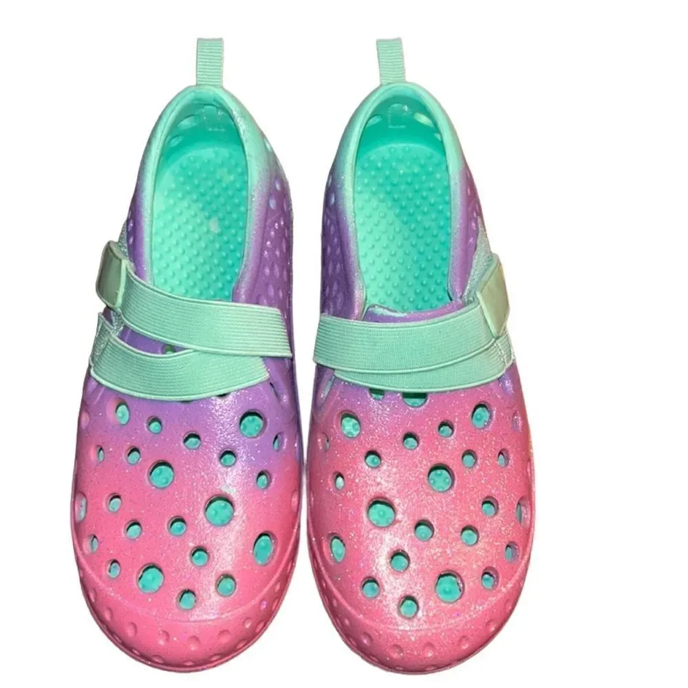 Western Chief Water Pink & Green Shoes(Size 2)